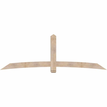Ekena Millwork Bellingham Smooth Timber Gable Bracket, Douglas Fir, 108"W x 36"H x 5 1/2"D x 5 1/2"F, 8/12 Pitch GBW108X36X0606BEL00SDF